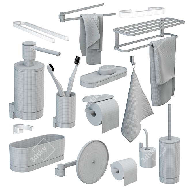 GROHE Selection Accessory Set (15 pcs.) 3D model image 5