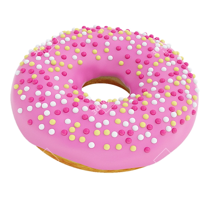 Delectable Donut Assortment 3D model image 5