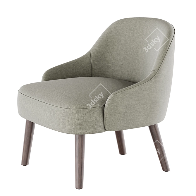 Parla Milla Armchair 3D Models 3D model image 4