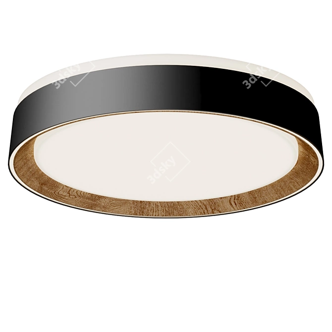 Modern LED Flushmount Lighting Fixture 3D model image 2