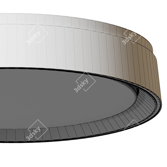 Modern LED Flushmount Lighting Fixture 3D model image 6