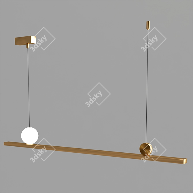 Contemporary Design Amram Ball Light 3D model image 2