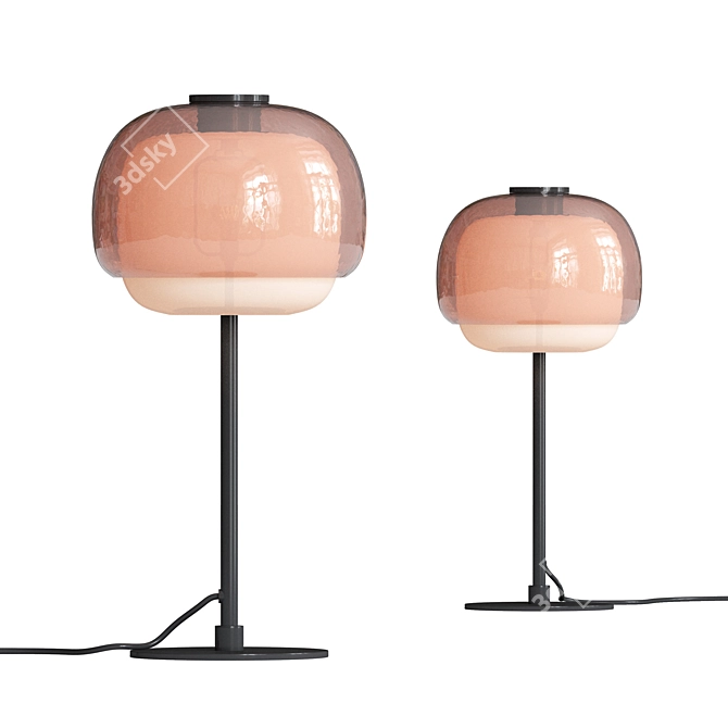 Kinoko Glass Table Lamp 3D model image 1