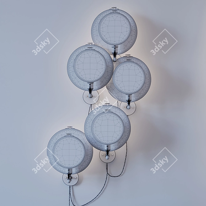 Sander Bottinga Wall Sconce Ensemble 3D model image 2