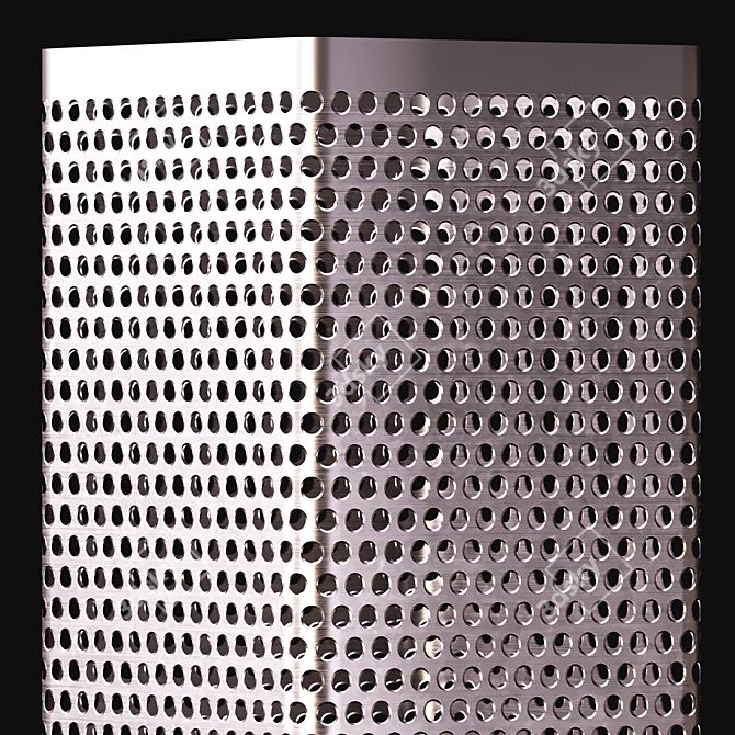 Metal Perforated Columns 500x500x2500mm 3D model image 3