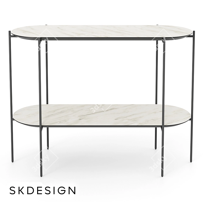 Modern Capri Console Table 3D model image 2