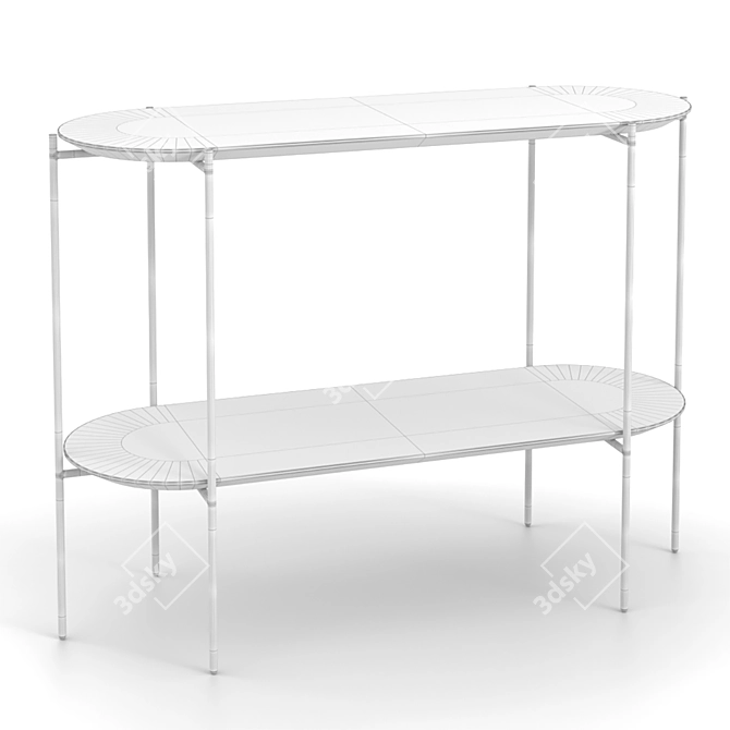 Modern Capri Console Table 3D model image 3