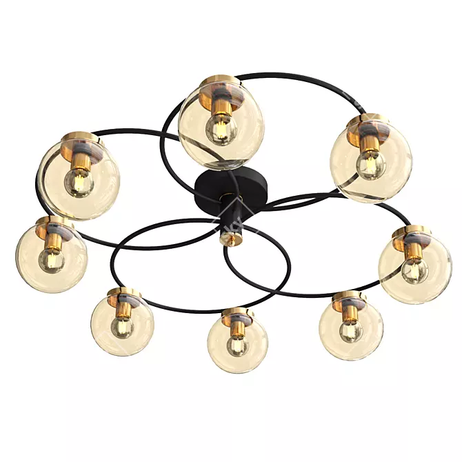 Industrial Loft Ceiling Chandelier 70104_8 3D model image 1