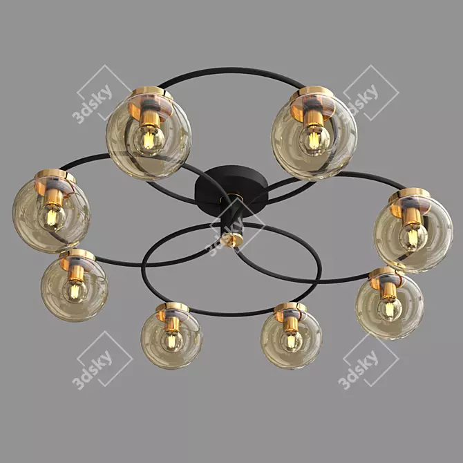 Industrial Loft Ceiling Chandelier 70104_8 3D model image 2