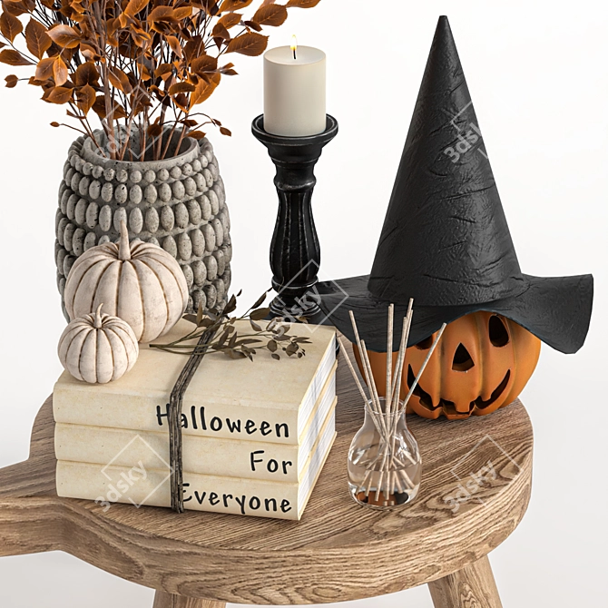 Halloween Decoration Set 3D Models 3D model image 2