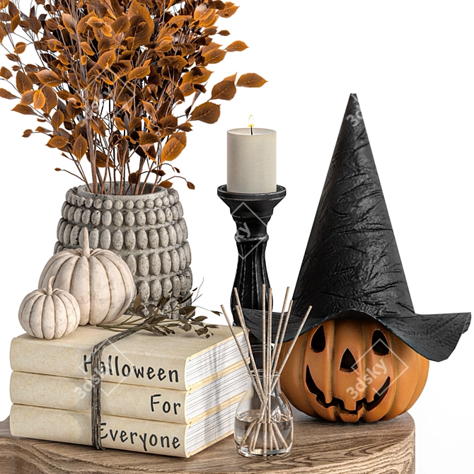 Halloween Decoration Set 3D Models 3D model image 4