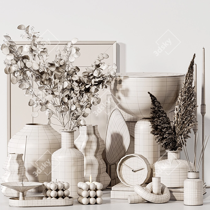 Premium Quality Decor Set (3dsmax) 3D model image 5