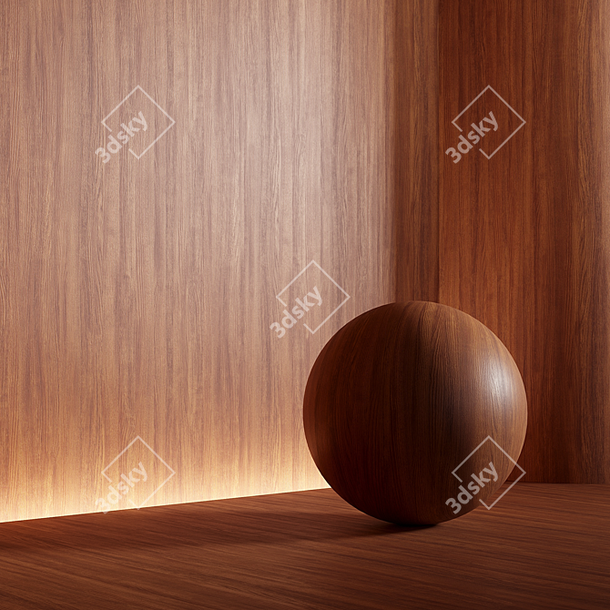 Seamless Wood Material Texture 2400x2400px 3D model image 2