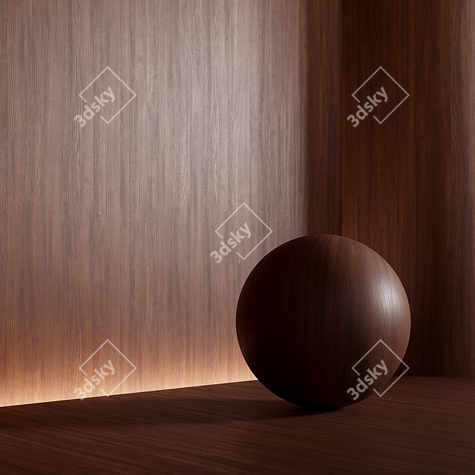 Seamless Wood Material Texture 2400x2400px 3D model image 4