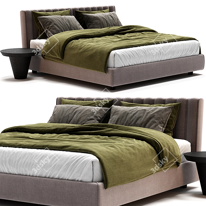 Modern Tallin Oasis Bed Furniture 3D model image 1