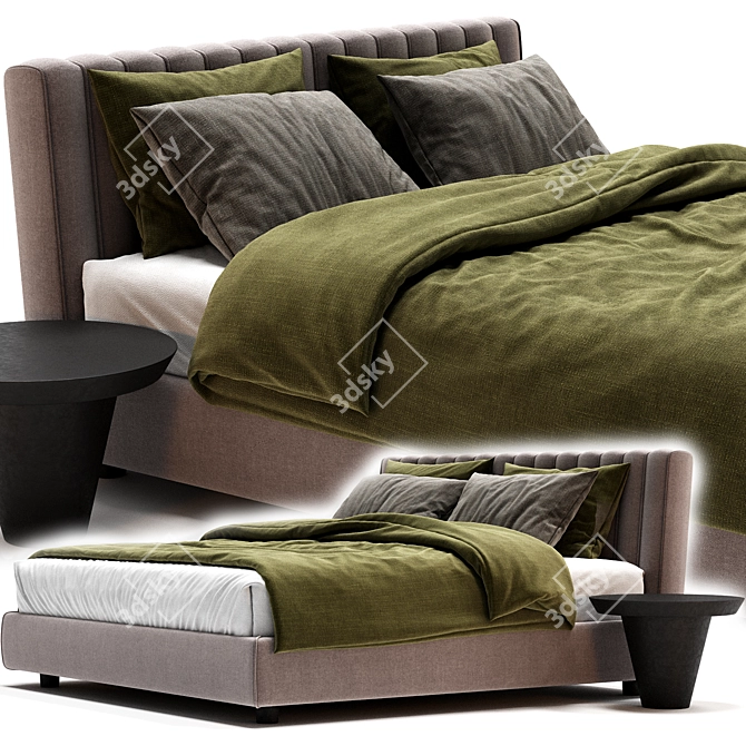 Modern Tallin Oasis Bed Furniture 3D model image 3