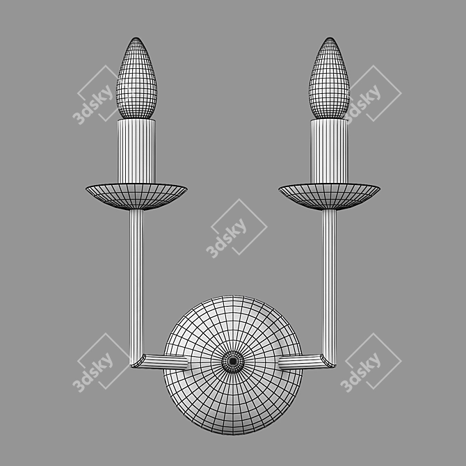 Classic Wall Sconce Eurosvet Cariso 3D model image 2