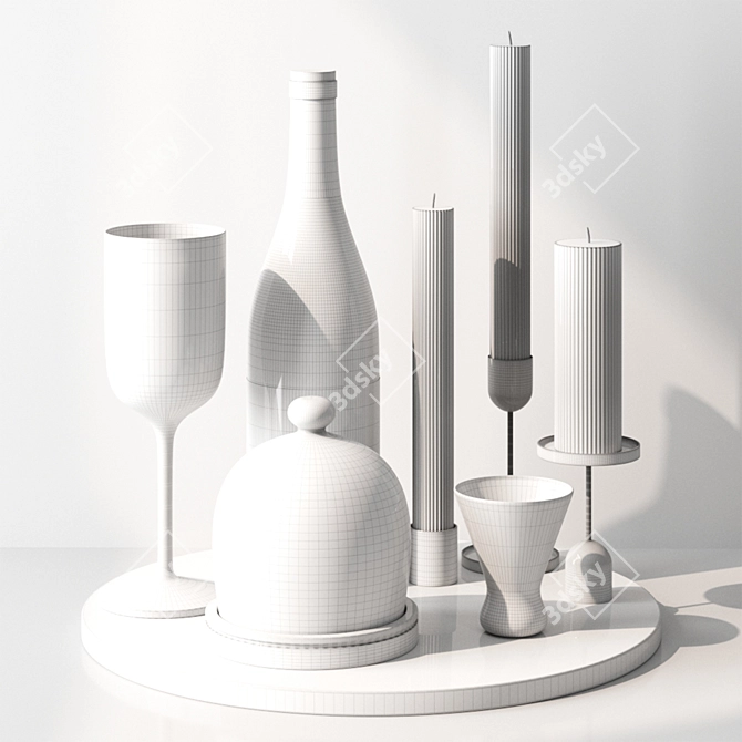 Modern Tableware RPM_02 Set 3D model image 2