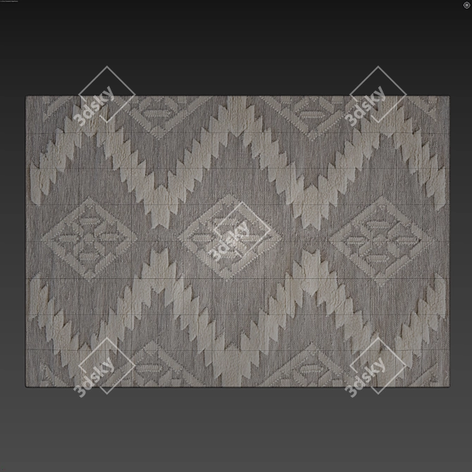 Tribal Wool Rug Set / 3D 3D model image 4