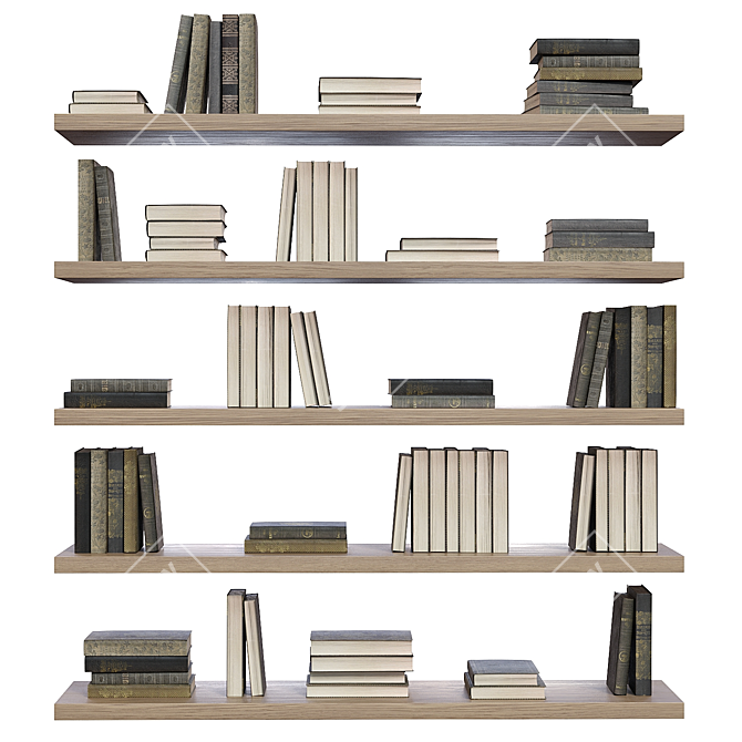 Book Bundle: Literature Collection 3D model image 2