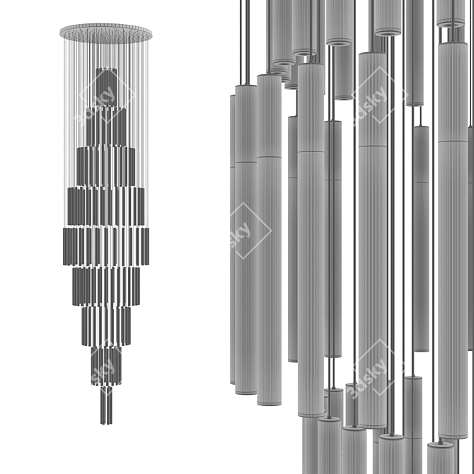 Каскадная Люстра Integrator IT-Laser-Matt 3D model image 3