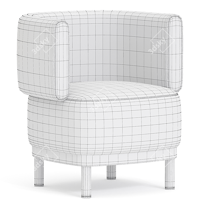 JUMBO Fabric Armchair | 2014 Version 3D model image 2