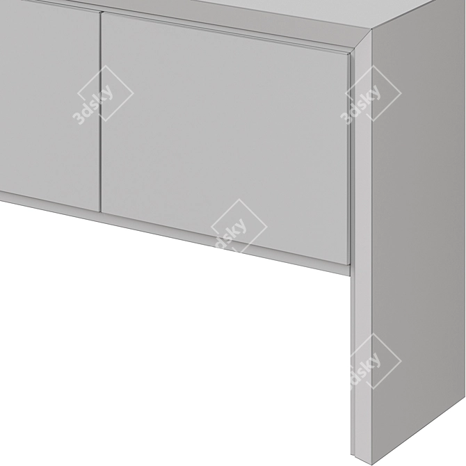 Elegant Baker Nacre Sideboard 3D model image 3