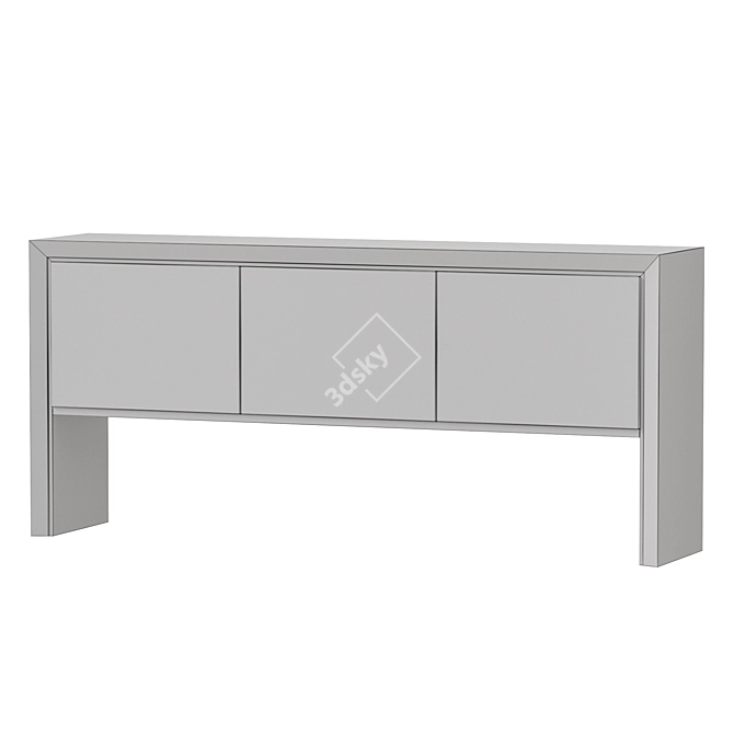 Elegant Baker Nacre Sideboard 3D model image 4