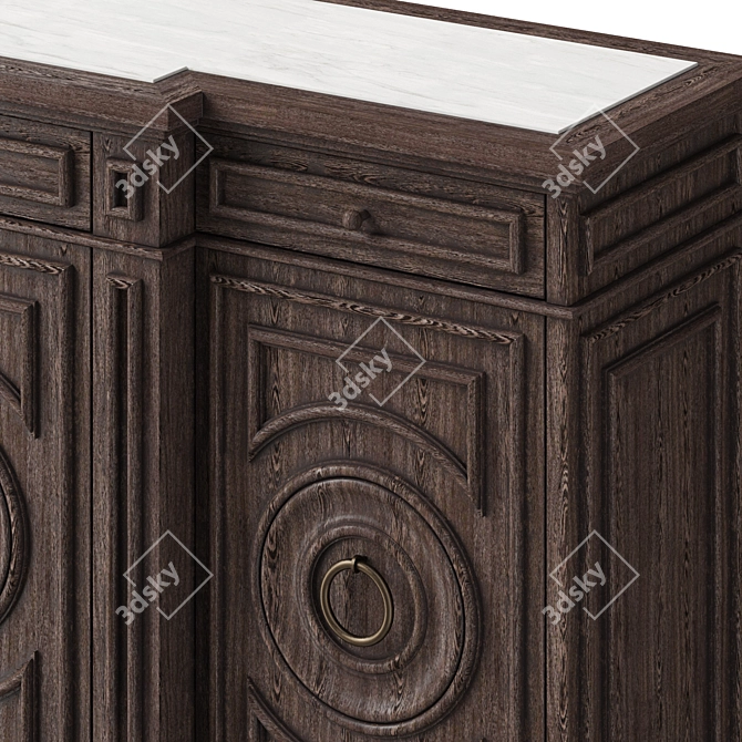 Regal Baker Emperor Sideboard 3D model image 2