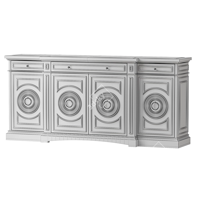 Regal Baker Emperor Sideboard 3D model image 4