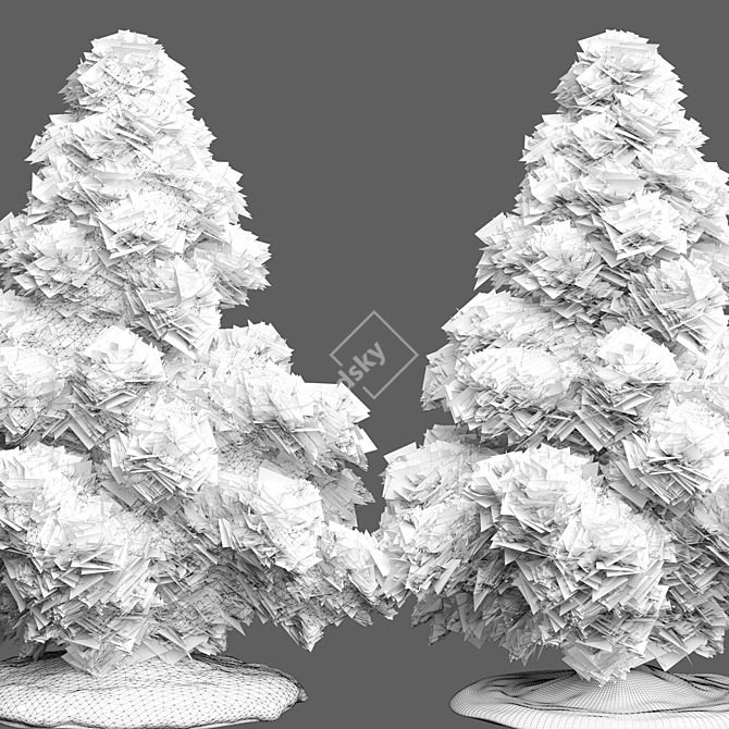 Seasonal Pine Tree 3D Models 3D model image 4