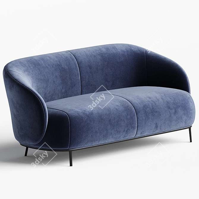 Natuzzi Botanic Sofa: Luxurious Comfort 3D model image 2