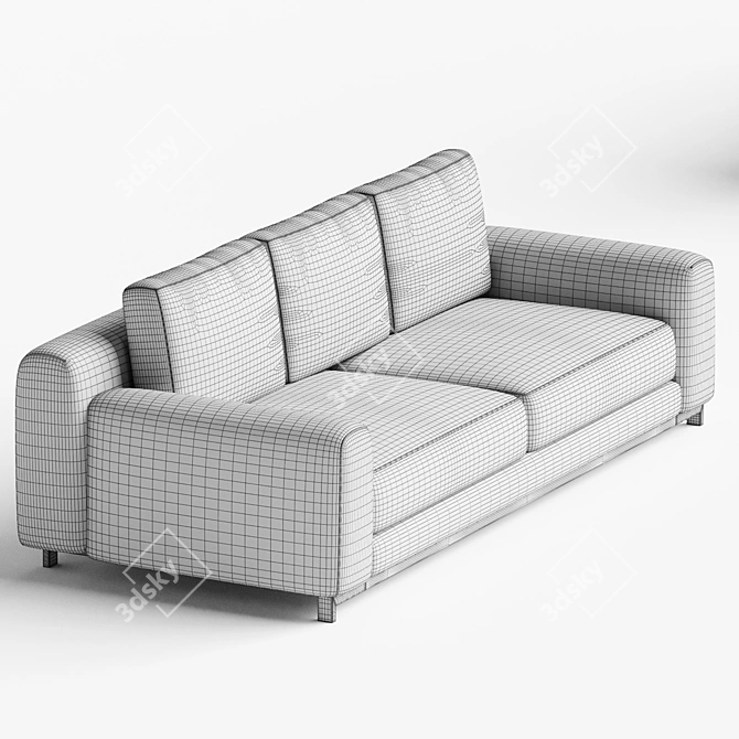 Modern Elegance: Natuzzi Leaf Sofa 3D model image 3