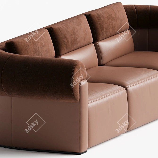 Elegant Natuzzi NEW CLASSIC Sofa 3D model image 2