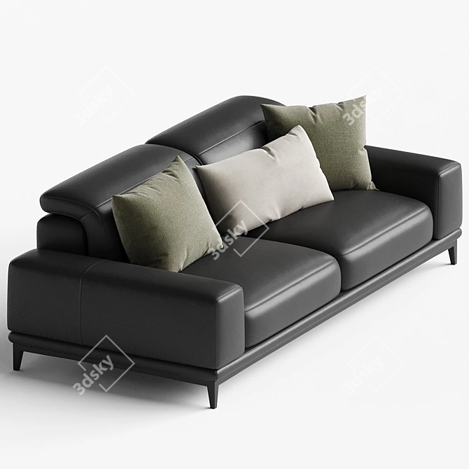 Luxurious Natuzzi BORGHESE Sofa 3D model image 2