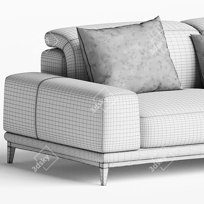 Luxurious Natuzzi BORGHESE Sofa 3D model image 3