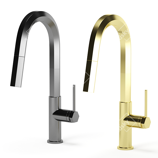 VIGO Kitchen Faucets Bundle - Renders, FBX, OBJ 3D model image 5