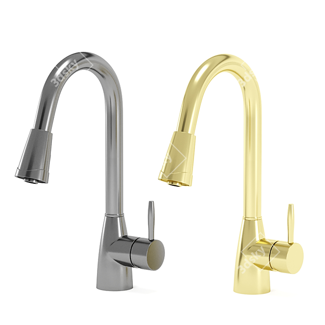 VIGO Kitchen Faucets Bundle - Renders, FBX, OBJ 3D model image 7