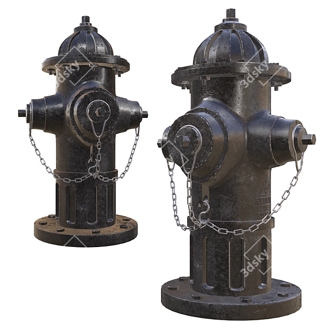 Realistic 3D Fire Hydrant Model 3D model image 3