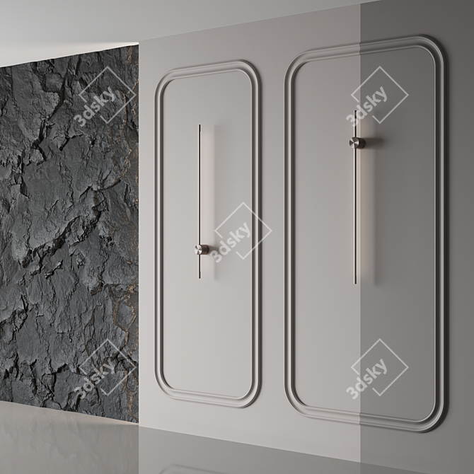 Wave 3D Wall Panel 3D model image 4