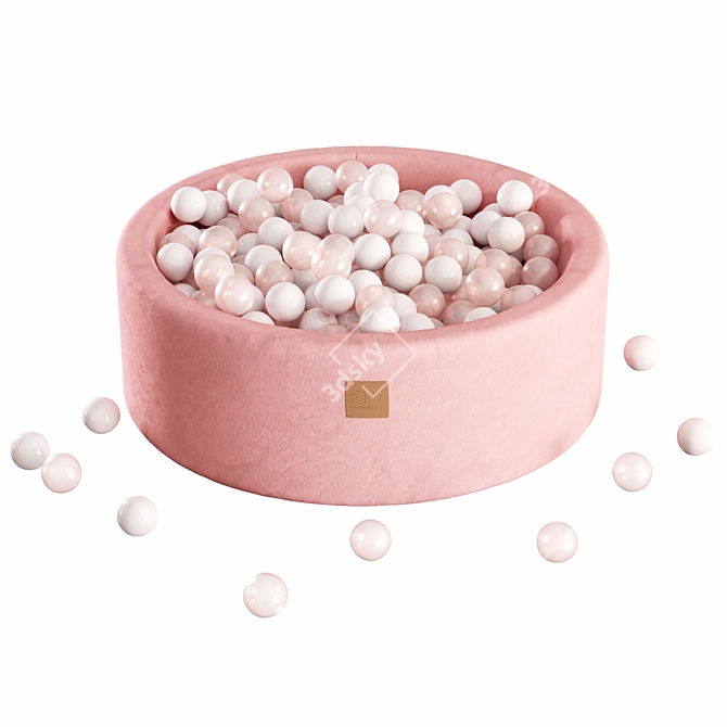 MEOWBABY Foam Baby Ball Pit 3D model image 2