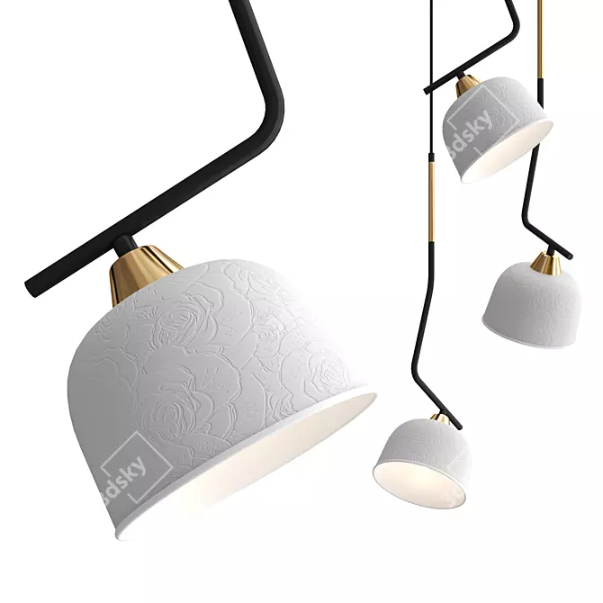 Indigo 10005_3P Pendant Light 3D model image 1