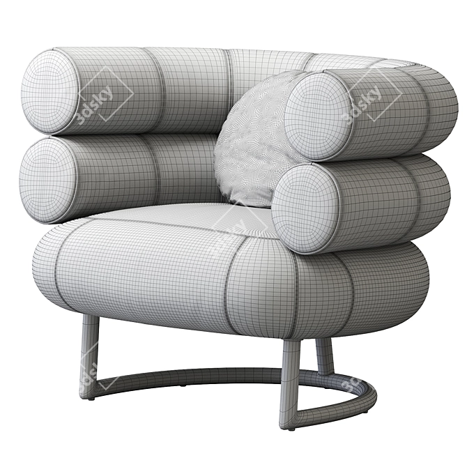 Modern Classic Armchair Bibendum 3D model image 7