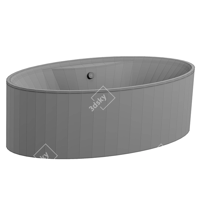 Alpen Ventura Acrylic Bathtub 194x100 3D model image 2