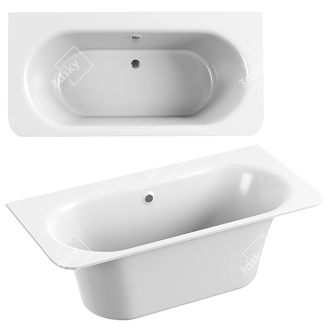 Astra Form Prima Stone Bathtub 3D model image 1