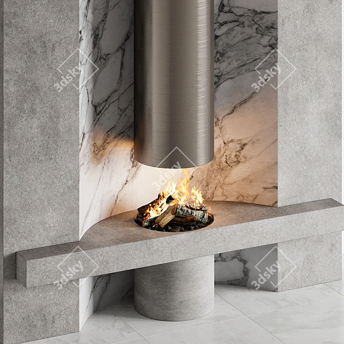 Fireplace 13 3D Model Download 3D model image 2