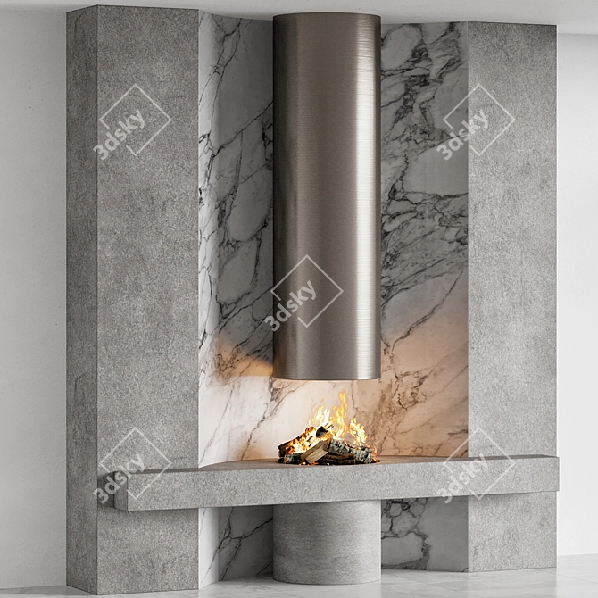 Fireplace 13 3D Model Download 3D model image 4