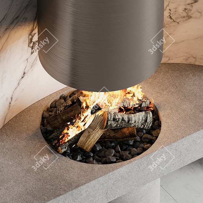 Fireplace 13 3D Model Download 3D model image 6