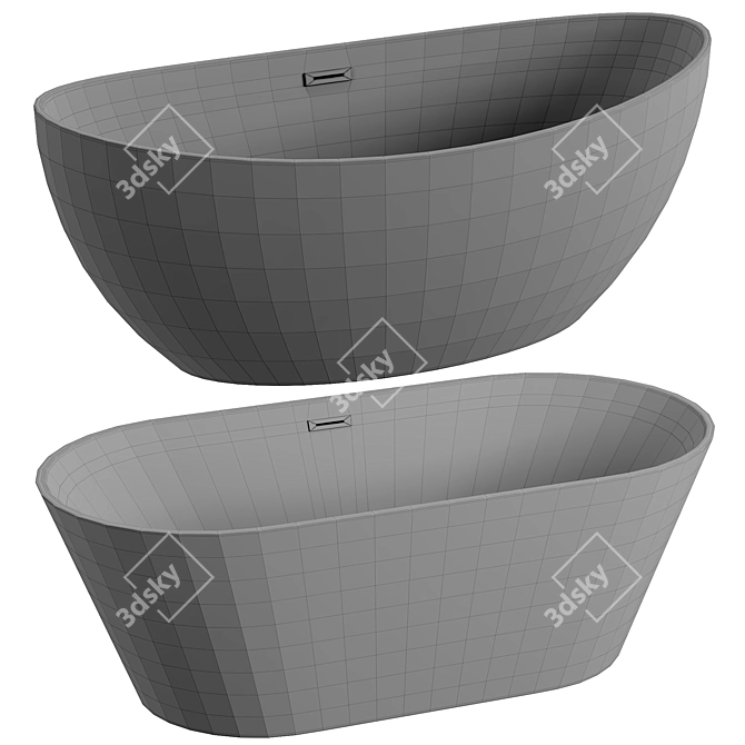 Azario Acrylic Bath Collections 3D model image 3