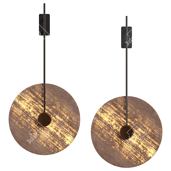 Elegant Joar Wall Lamp 3D model image 1